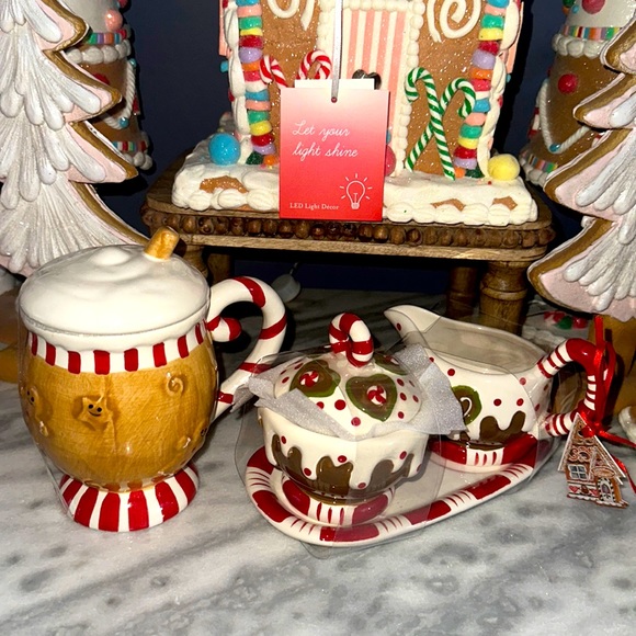 Blue Sky Other - Gingerbread mug sugar and creamer set